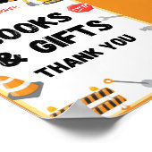 建築パーティーサイン、誕生日、ベビーシャワー ポスター (角)