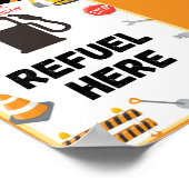 建築パーティーサイン、誕生日、ベビーシャワーPos ポスター (角)