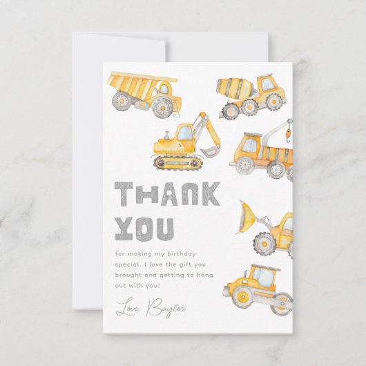 建築パーティーサンキューカード |ありがとうございます サンキューカード (正面)
