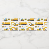 建築パーティーデコーダンプトラックパターン ペットボトルラベル (シングルラベル)