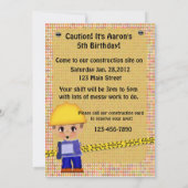 建築パーティー 招待状 (裏面)