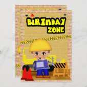 建築パーティー 招待状 (正面/裏面)