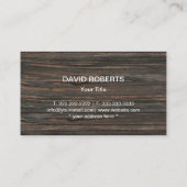 建築ビルダーウッド&メタルプロフェッショナル 名刺 (裏面)