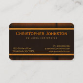 建築ビルダーコントラクフェイクトパインウッド 名刺 (裏面)