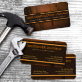 建築ビルダーコントラクフェイクトパインウッド 名刺