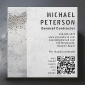 建築ビルダーデベロッパーコンクリートミックスモダン スクエア名刺