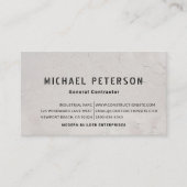 建築ビルダーデベロッパースタッコモダンBW 名刺 (正面)