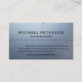 建築ビルダーデベロッパースチールブルーモダン 名刺 (正面)
