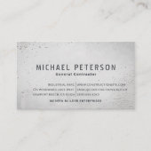 建築ビルダーデベロッパーセメントミックスモダン 名刺 (正面)