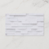 建築ビルダーデベロッパーホワイトブリッモダンク 名刺 (裏面)