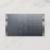 建築ビルダーデベロッパーモダンダーク鋼 名刺 (裏面)