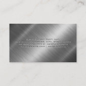 建築ビルダーロゴ | メタリックシャイン 名刺 (裏面)