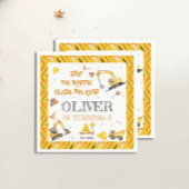 建築ビークルイエローボーイバースデーパーティー スタンダードカクテルナプキン