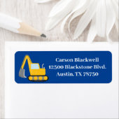 建築ビークルボーイズブルーキッズ差出人住所 ラベル (インサイチュ)