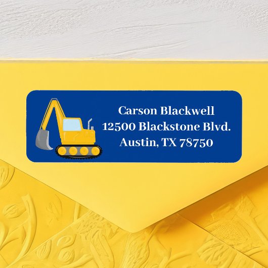 建築ビークルボーイズブルーキッズ差出人住所 ラベル