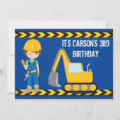 建築ビークルボーイズブルーバースデーパーティー 招待状 (正面)