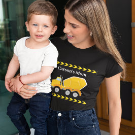 建築ビークル誕生日パーティカスタムーママ Tシャツ
