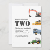 建築ビークル2nd誕生日パーティー 招待状 (正面)