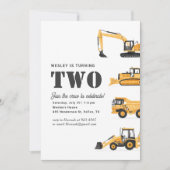 建築ビークル2nd誕生日パーティー 招待状 (正面)