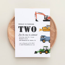 建築ビークル2nd誕生日パーティー 招待状