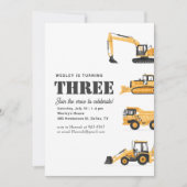 建築ビークル3rd誕生日パーティー 招待状 (正面)