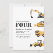 建築ビークル4th誕生日パーティー 招待状 (正面)