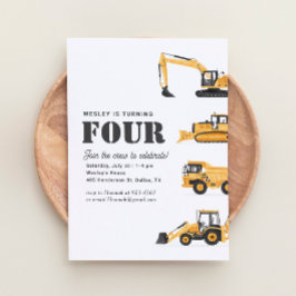 建築ビークル4th誕生日パーティー 招待状