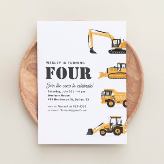 建築ビークル4th誕生日パーティー 招待状