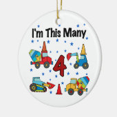 建築ビークル4th誕生日Tシャツ セラミックオーナメント (左)