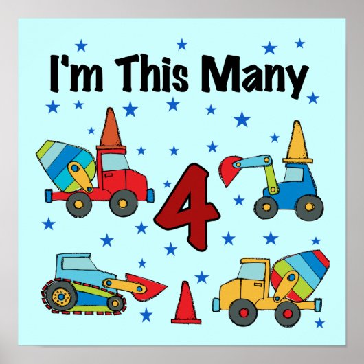 建築ビークル4th誕生日Tシャツ ポスター (正面)