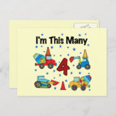 建築ビークル4th誕生日Tシャツ ポストカード (正面/裏面)