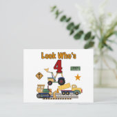 建築ビークル4th誕生日Tシャツ ポストカード (スタンド正面)