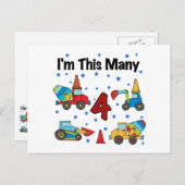 建築ビークル4th誕生日Tシャツ ポストカード (正面/裏面)