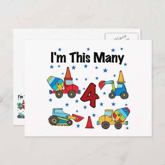 建築ビークル4th誕生日Tシャツ ポストカード (正面/裏面)