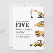 建築ビークル5thバースデーパーティー 招待状 (正面)