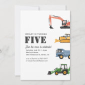 建築ビークル5thバースデーパーティー 招待状 (正面)