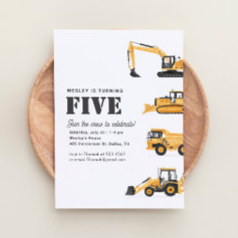 建築ビークル5thバースデーパーティー 招待状