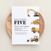 建築ビークル5thバースデーパーティー 招待状