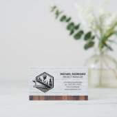 建築ビームウインチ | レンガ材 | ビルダー 名刺 (スタンド正面)