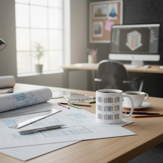 建築ファセモダンードデザインマグ コーヒーマグカップ