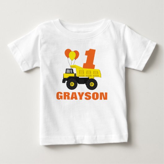 建築ファースト誕生日Tシャツ ベビーTシャツ (正面)