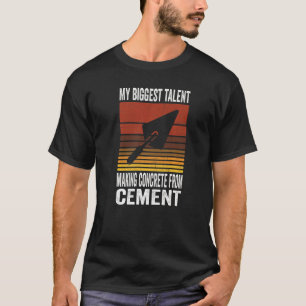 建築フィニッシャ用コンクリートセメント作業者 Tシャツ