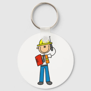 建築フォアマンTシャツとギフト キーホルダー