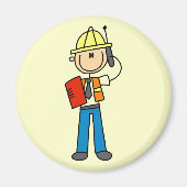 建築フォアマンTシャツとギフト マグネット (正面)