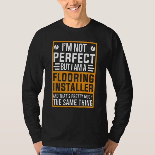 建築フロアインストーラ床施工業者1 Tシャツ (正面)