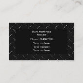 建築ブクールラック男らしデザイン 名刺 (裏面)