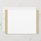 建築ブルドーザーのレベルアップ写真1st誕生日 招待状 (裏面)