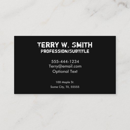 建築ブルドーザー名刺 名刺 (裏面)