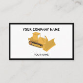 建築ブルドーザー請負業者の名刺 名刺 (正面)