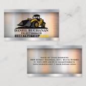 建築ブルドーザー車 名刺 (正面/裏面)
